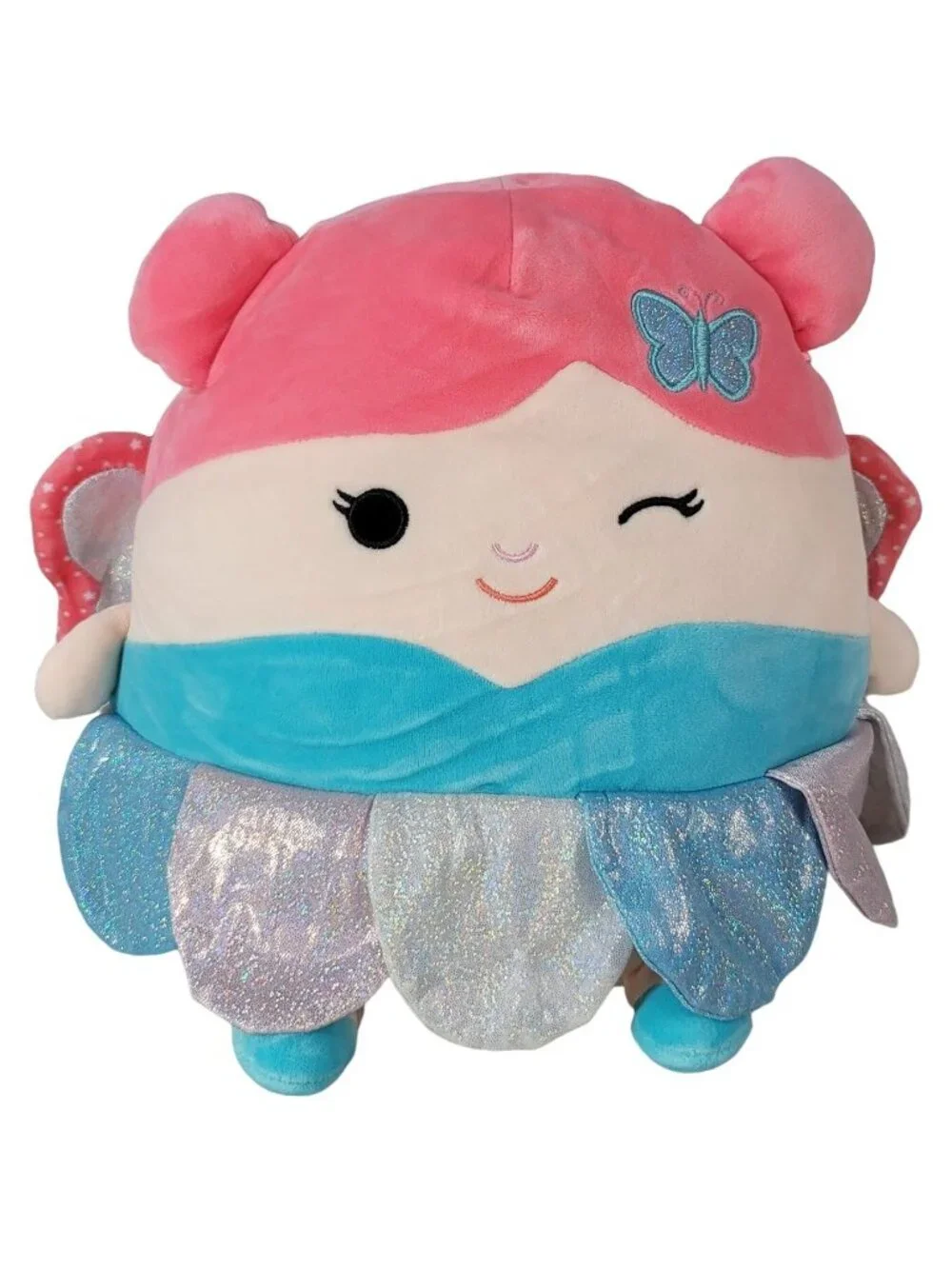 Squishmallows Maxine The Fairy Plush Winking Wings Pink Hair 11